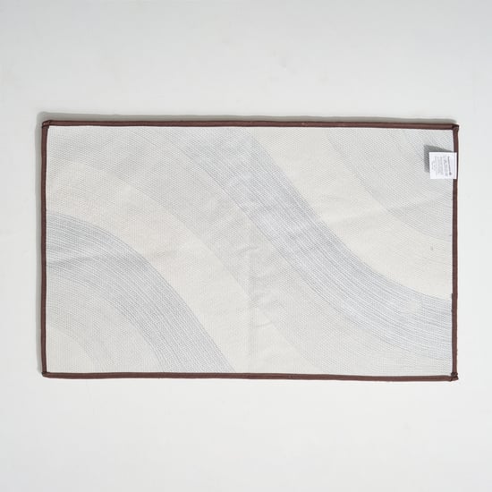 Pristine Melange Anti-Slip Bath Mat - 80x50cm | Beige | Polyester