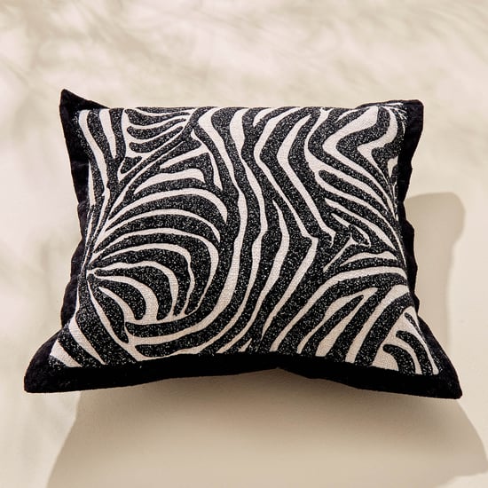 Plushify Zebra Patterned Cushion Cover - 40x40cm
