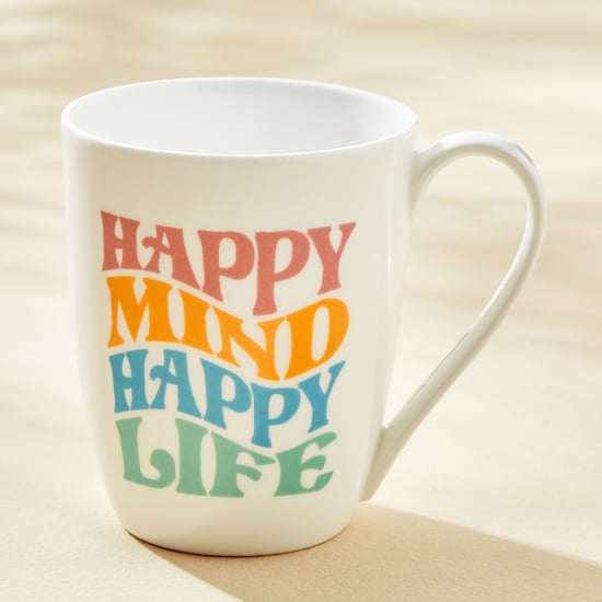 Fido Sip & Inspire Bone China Printed Coffee Mug - 340ml