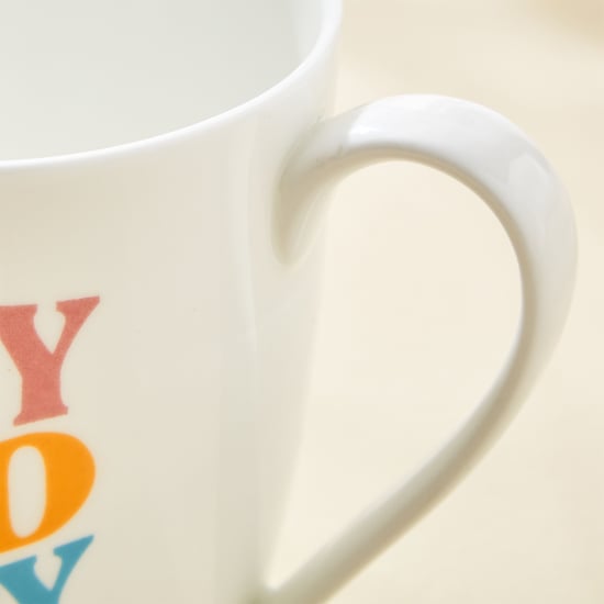 Fido Sip & Inspire Bone China Printed Coffee Mug - 340ml