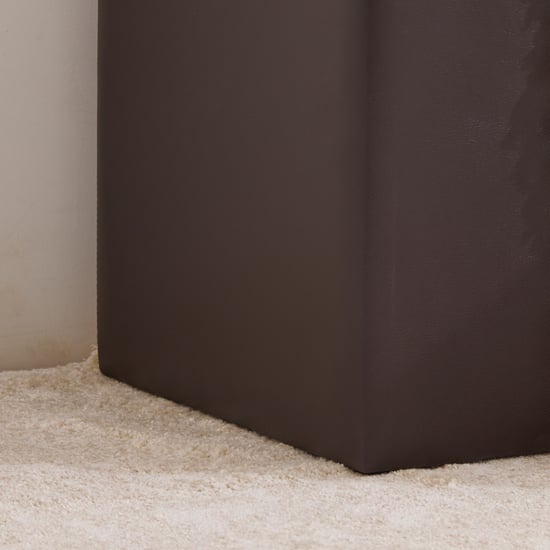 Colombia Set of 4 Faux Leather Storage Bench - Brown