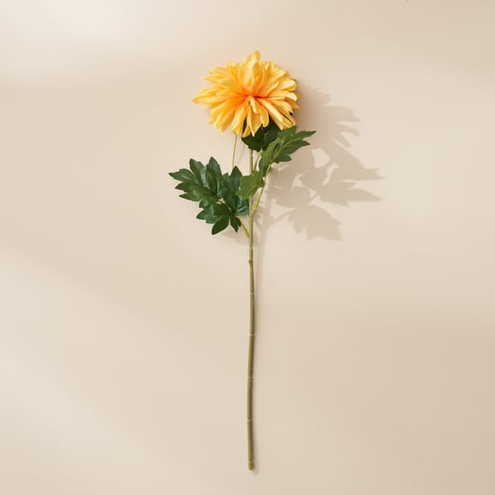 Festoon Flaxen Artificial Dahlia Flower Stick - 65cm
