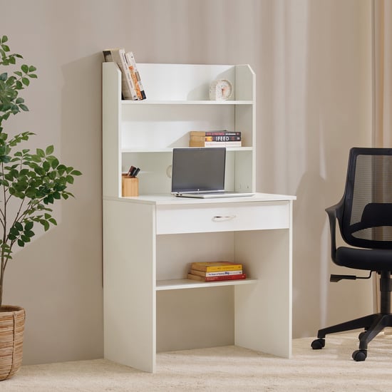 Helios Alton Study Desk with Hutch and Drawer