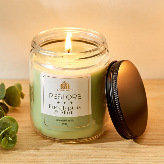 Adora Restore Eucalyptus and Mint Scented Jar Candle