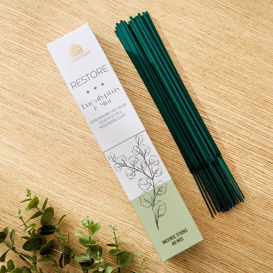 Adora Restore Set of 40 Eucalyptus and Mint Incense Sticks