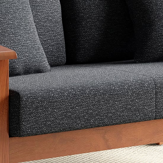 Abby Fabric 2-Seater Sofa with Cushions - Customized Furniture