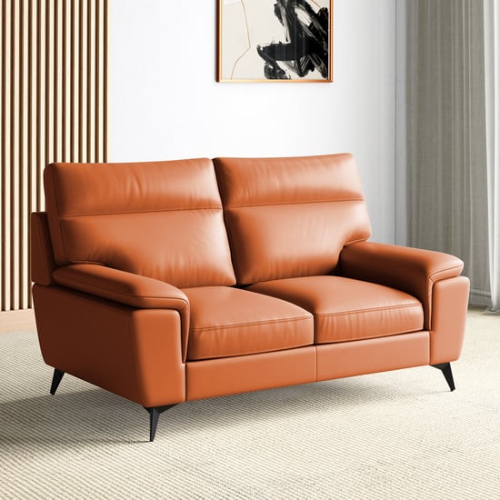 Aprilla NXT Half Leather 2-Seater Sofa - Customized Furniture