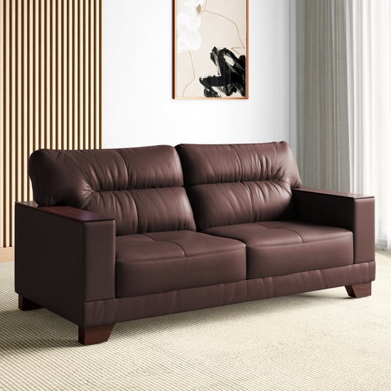 Walter Half Leather 3-Seater Sofa - Customized Furniture