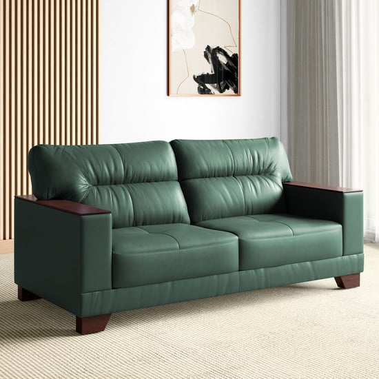 Walter Half Leather 3-Seater Sofa - Customized Furniture