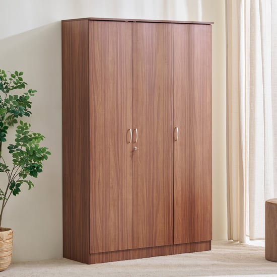 Helios Alton 3-Door Wardrobe  - Walnut