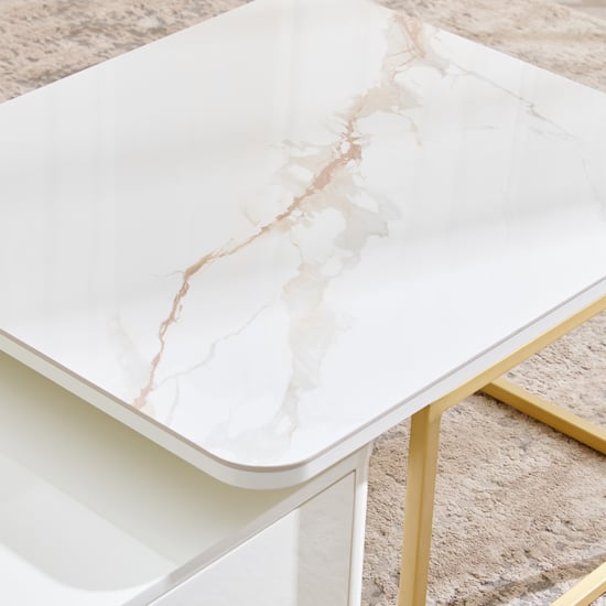 Senorita Set of 2 Nesting Coffee Tables - Cream
