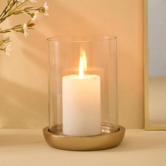 Blanco Blake Glass Hurricane Candle Holder