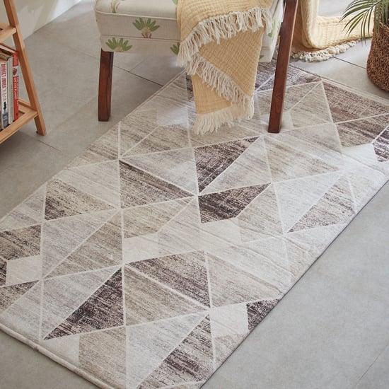 Exotica Fayruz Geometric Print Carpet - 150x90cm