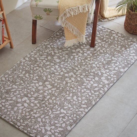 Exotica Foliage Polycotton Jacquard Woven Carpet - 150x90cm