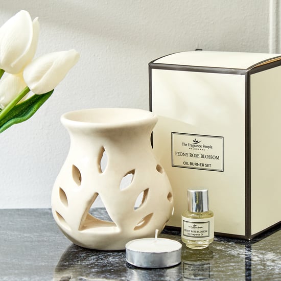 Boutique 3Pcs Peony Rose Blossom Burner Set