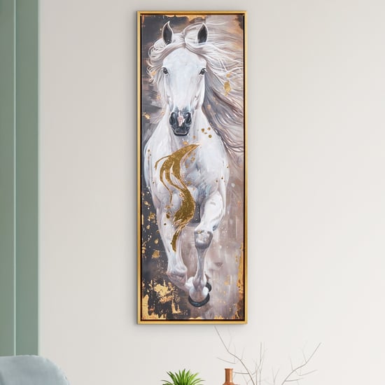 Artistry Canvas Running Horse Picture Frame - 32x92cm