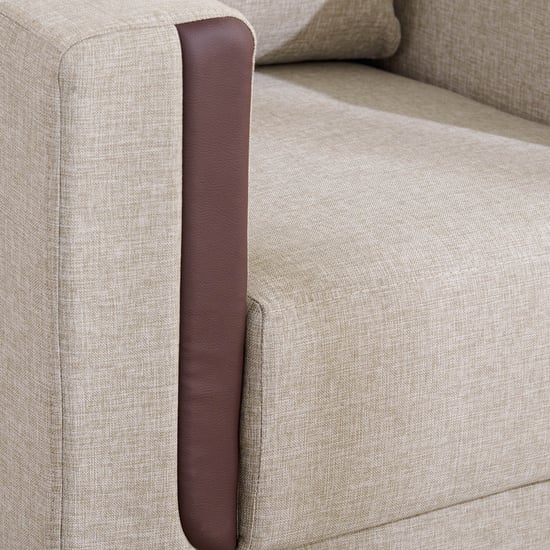 Berry Fabric 3+2+1 Seater Sofa Set - Beige