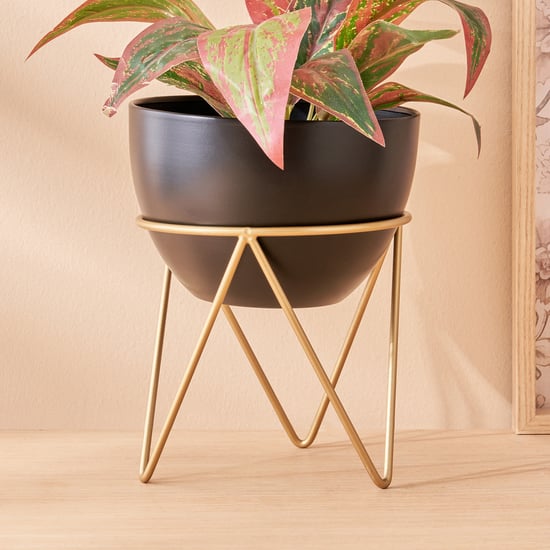 Gloria Mostar Planter with Metal Stand - Small