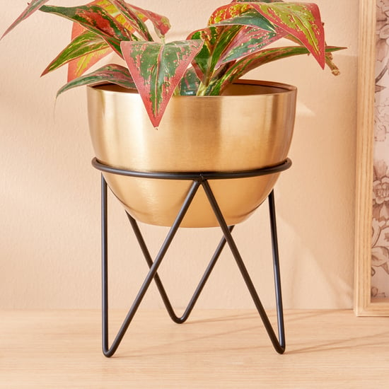 Gloria Mostar Planter with Metal Stand - Small