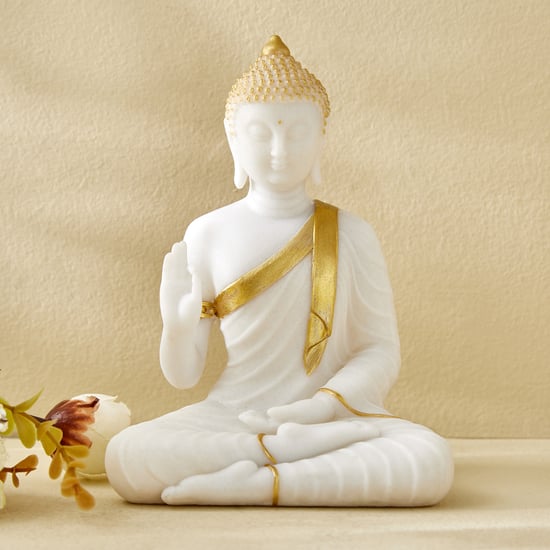 Dhayana Noor Duri Polyresin Sitting Buddha Figurine