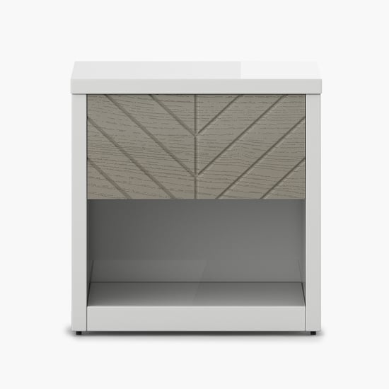 Helios Alaska Bedside Table - White