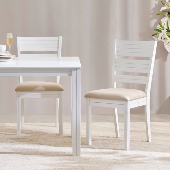 Montoya Set of 2 Fabric Dining Chairs - White