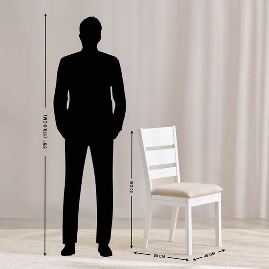 Montoya Set of 2 Fabric Dining Chairs - White