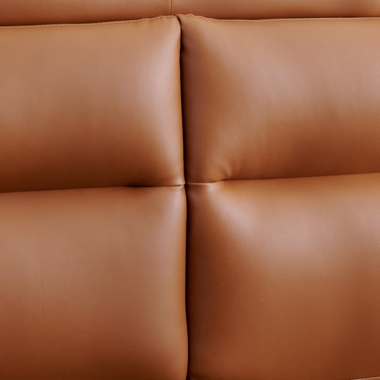 Tiffany Hazel Faux Leather King Bed - Brown