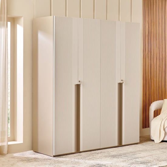 Helios Spacewood Kosmo Astor 4-Door Wardrobe - Beige