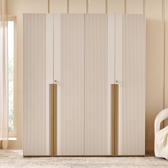 Helios Spacewood Kosmo Astor 4-Door Wardrobe - Beige