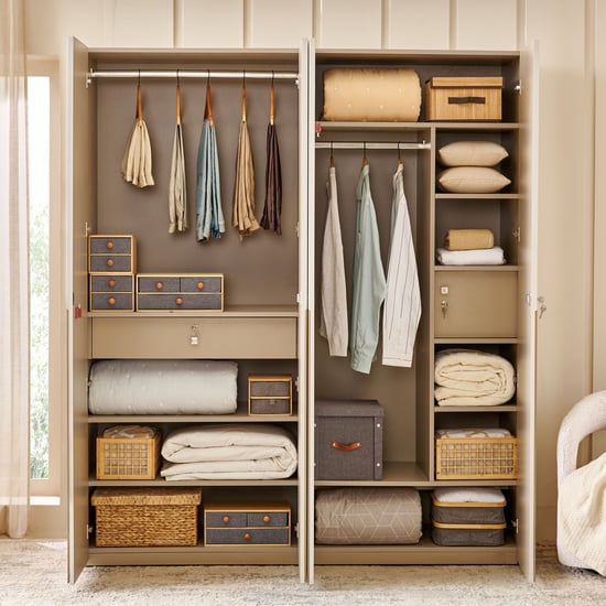 Helios Spacewood Kosmo Astor 4-Door Wardrobe - Beige