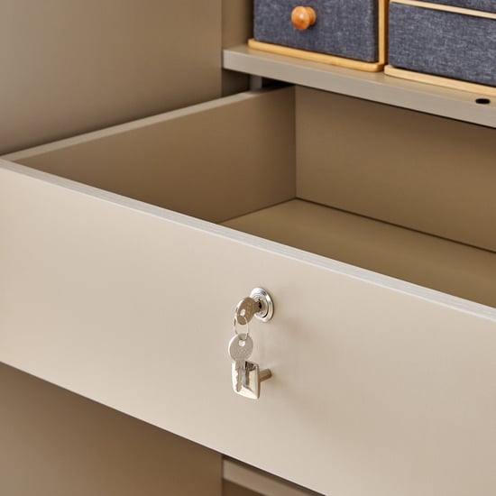 Helios Spacewood Kosmo Astor 4-Door Wardrobe - Beige