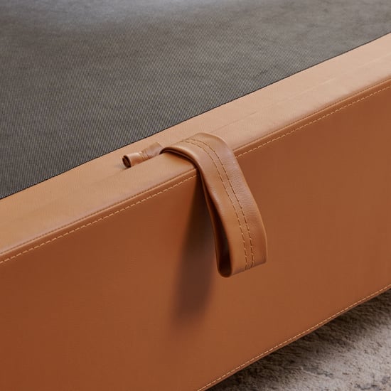 Tiffany Hazel Queen Bed with Hydraulic Storage - Brown