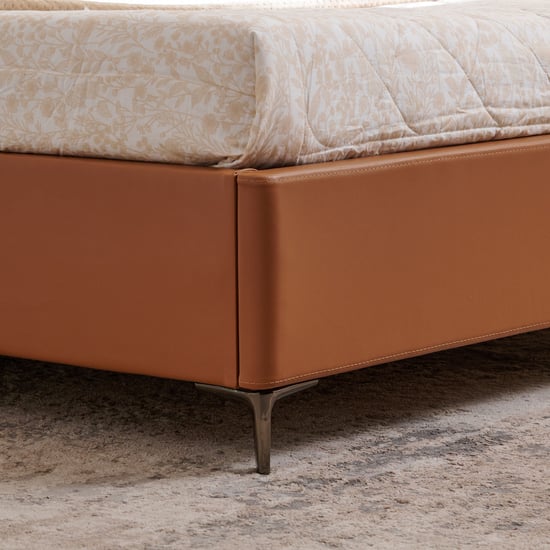 Tiffany Hazel Queen Bed with Hydraulic Storage - Brown