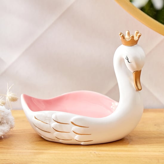 Slate Kids Polyresin Swan Soap Dish