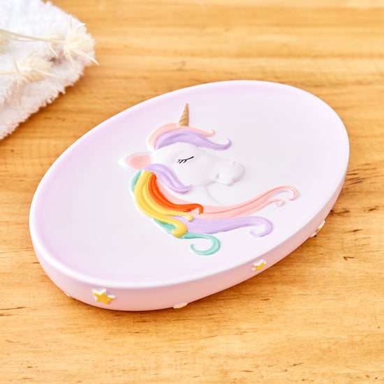 Slate Kids Unicorn Polyresin Soap Dish