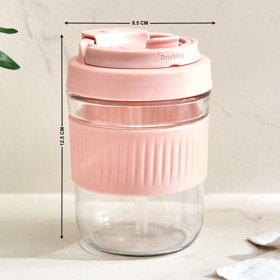 Fiesta Cole Set of 2 Glass Travel Mugs - 380ml