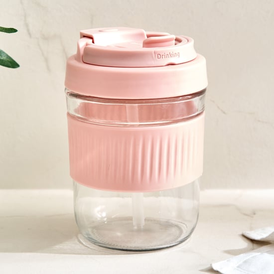 Fiesta Cole Set of 2 Glass Travel Mugs - 380ml