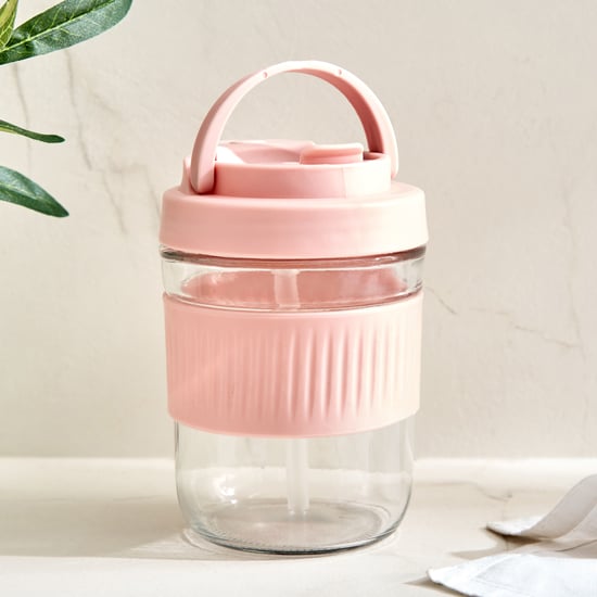 Fiesta Cole Set of 2 Glass Travel Mugs - 380ml