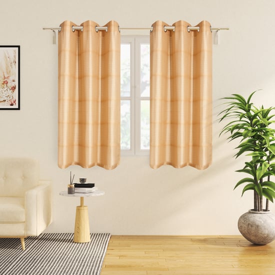 Corsica Medaline Set of 2 Sheer Window Curtains