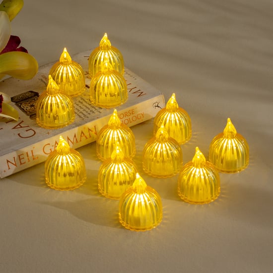 Serena Flash Set of 12 Decorative LED T-Lights