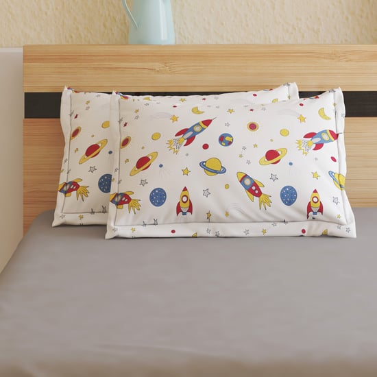 Slate Kids Set of 2 Printed Pillow Covers