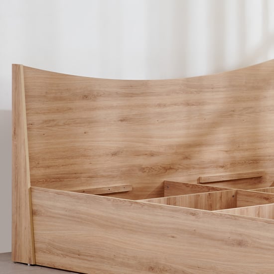 Helios Alton Box Storage King Bed with Bedside Table