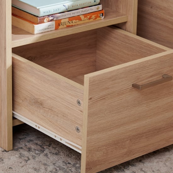 Helios Alton Box Storage King Bed with Bedside Table