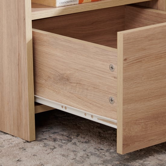 Helios Alton Box Storage King Bed with Bedside Table