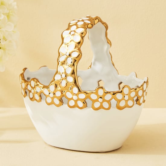 Stellar Celestial Flora Ceramic Decorative Flower Basket