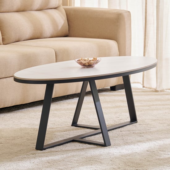 Harper Sintered Stone Top Coffee Table - White