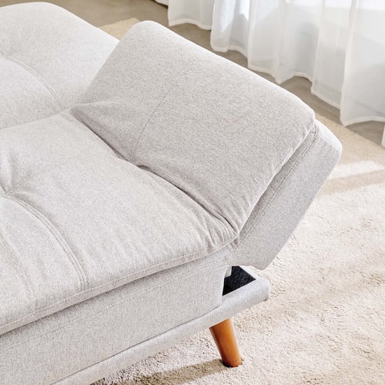 Gamora Fabric 3-Seater Sofa Bed with Drop-Down Table