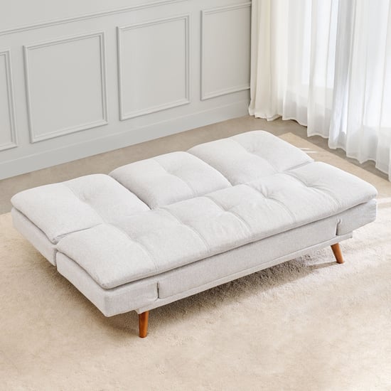 Gamora Fabric 3-Seater Sofa Bed with Drop-Down Table