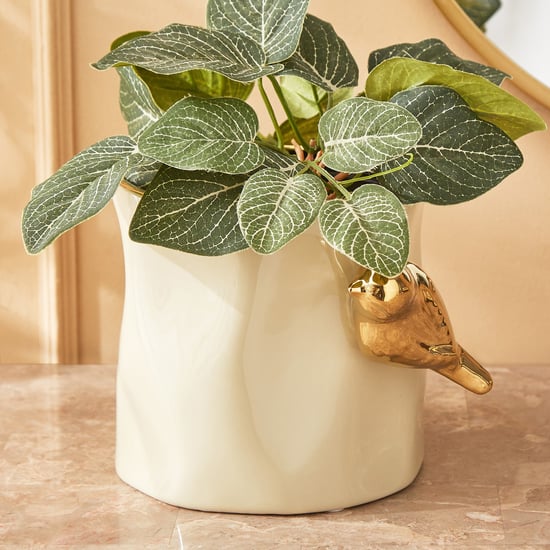 Paloma Finch Ceramic Bird Planter